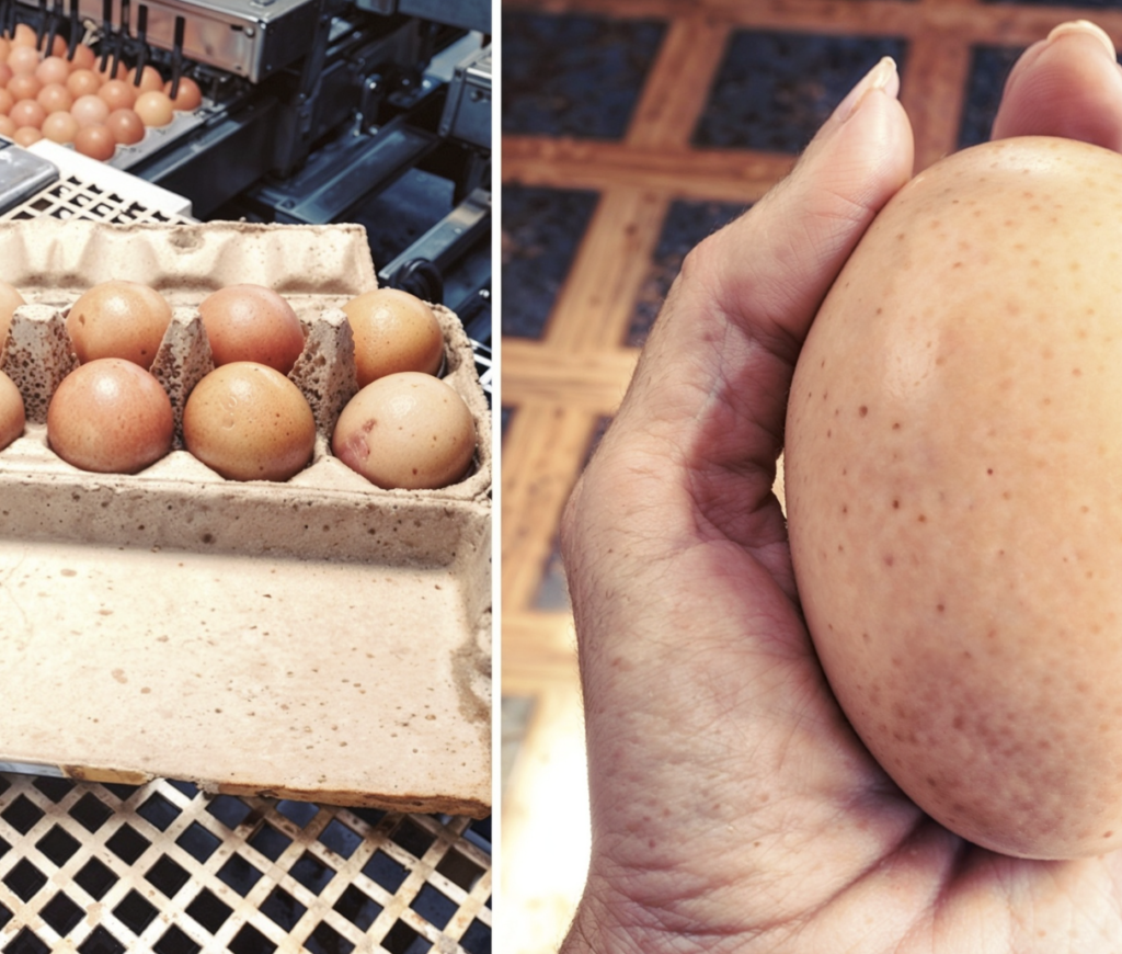 Un granjero encontró un huevo enorme debajo de una gallina: cuando vio lo que salía de él, no podía creer lo que veían sus ojos
